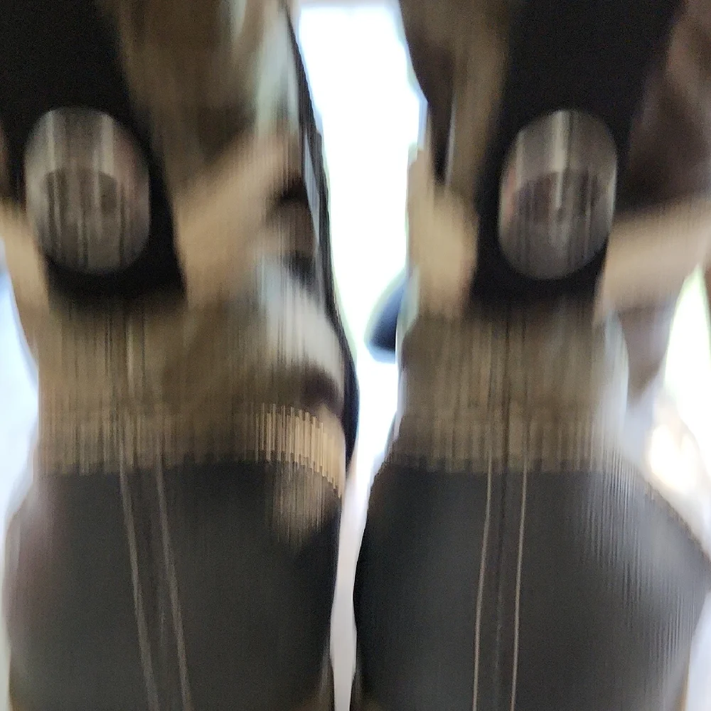 Rieker Women's Textured Lace-Up Combat Boots - Black and Gray - Picture 13 of 16